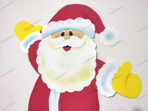 Enfeite de Natal em Eva - Papai Noel Grande 70cm