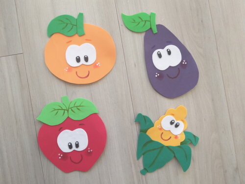 Eva de Frutas e Alimentos Kit 10 Peças