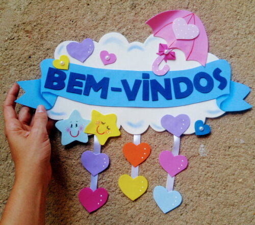 Eva para Sala de Aula - Bem Vindos de Porta chuva de Amor
