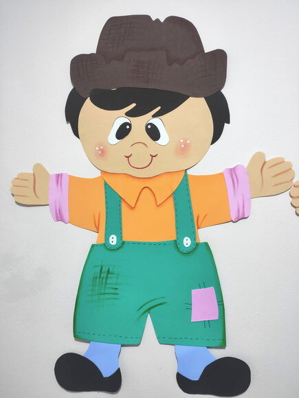 Festa Caipira - 1 Boneco Grande de Festa Junina 94x70 Cada