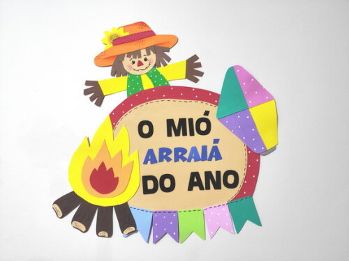 Festa Caipira em Eva - Painel de Festa Junina 55x65cm