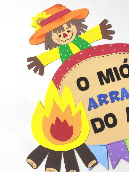 Festa Caipira em Eva - Painel de Festa Junina 55x65cm