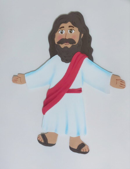 Jesus - Tamanho 25cm de Eva