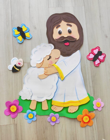 Jesus e a Ovelha - Tema Bíblico para Crianças