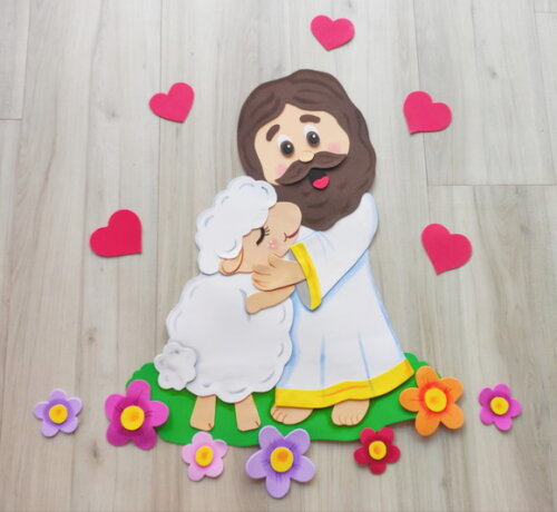 Jesus e a Ovelha - Tema Bíblico para Crianças