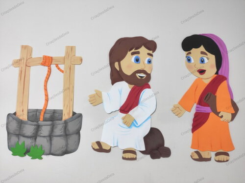 Jesus e a Mulher Samaritana (grande) - Histórias da Bíblia