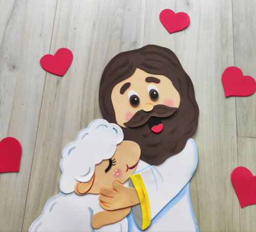 Jesus e a Ovelha - Tema Bíblico para Crianças