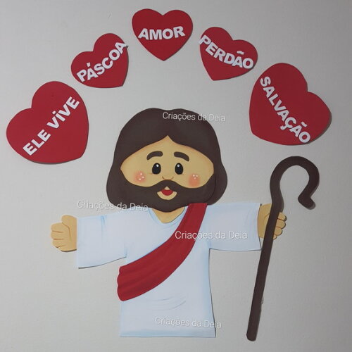 Jesus o Bom Pastor - Mural da Páscoa em Eva