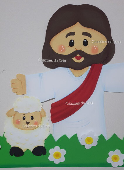 Jesus Páscoa e Ressurreição de Painel 85 x 96 cm em Eva