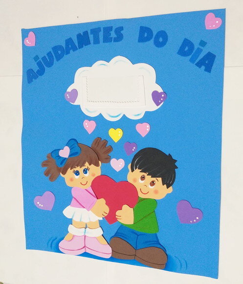 Kit 4 Peças para Sala de Aula -tema chuva de Amor