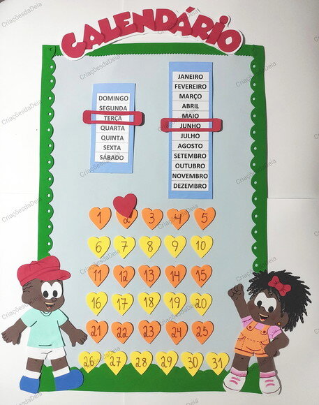 Kit 5 Peças para Sala de Aula - Tema Crianças Negras