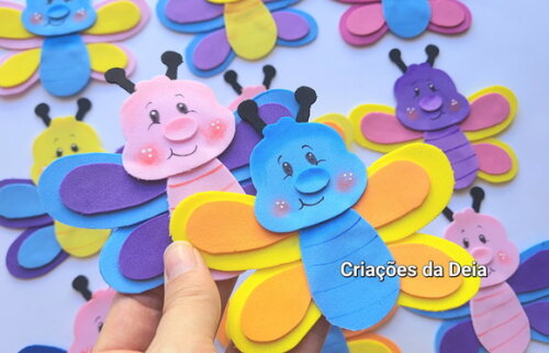 Kit 5 Vagalumes 11 cm em Eva