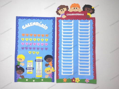 Kit 8 Peças para Sala de Aula em Eva -tema "crianças"