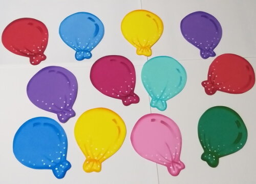 Kit Balões 13 Peças Coloridas - Aniversariantes do Ano - Eva