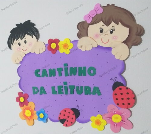Kit Bem Vindos e Cantinho da Leitura para Sala de Aula Eva