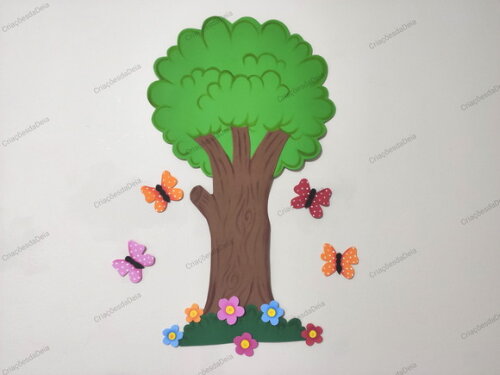 Kit Mural Crianças e Árvore (55 Cm)