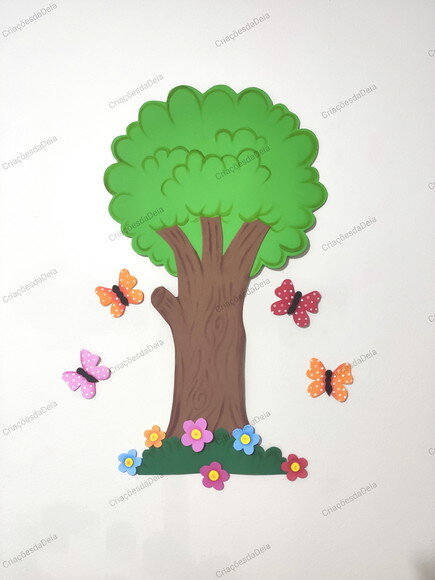 Kit Mural Crianças e Árvore (55 Cm)