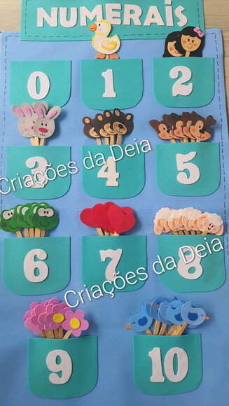 Kit Numerais Interativo Móvel - Vamos Contar? de 0 a 10