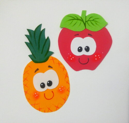 Kit para Enfeitar Refeitório. Alimentação Saudável Frutas