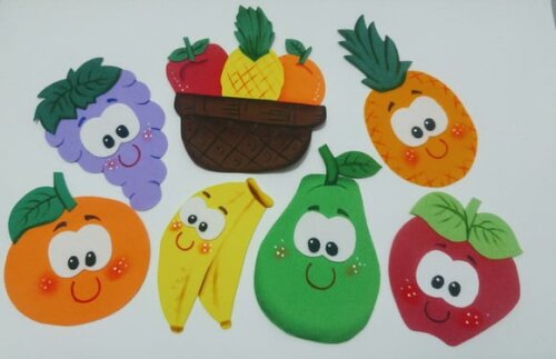 Kit para Enfeitar Refeitório. Alimentação Saudável Frutas