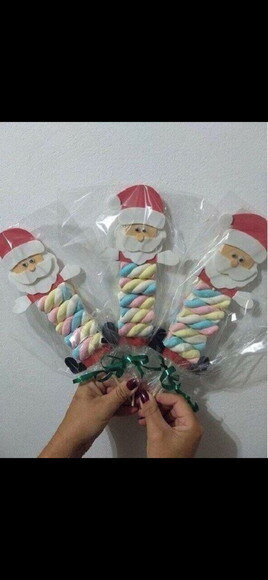 Lembrancinha de Natal em Eva - Papai Noel Porta Doces