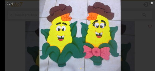 Milho Grande em Eva 40 cm Decoração de Festa Junina