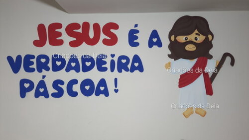 Mural da Páscoa Cristã em Eva 160 x 70 cm