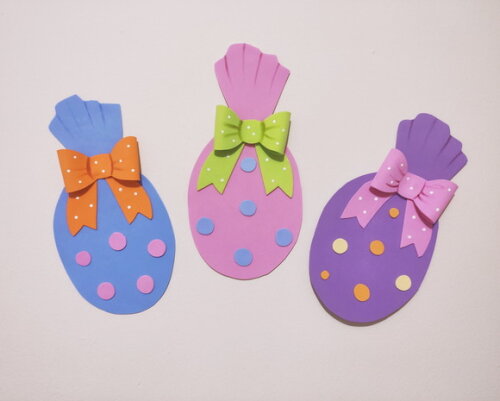 Ovo de Páscoa 25 cm - em Eva para Decoração