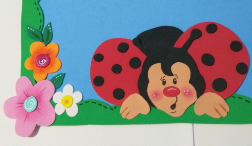 Painel de Aniversário de Eva - Joaninhas