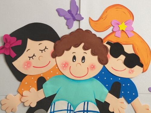 Painel de Boas Vindas Crianças Inclusão