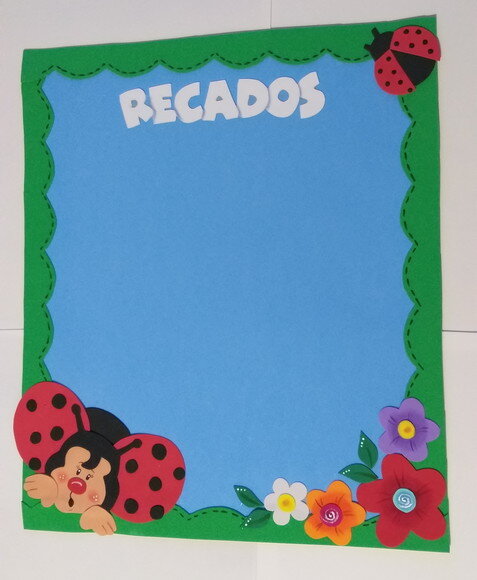 Painel de Recados em Eva - Joaninhas