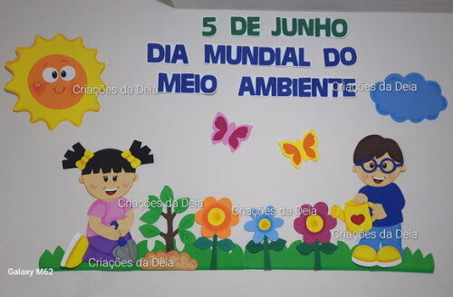 Painel do Meio Ambiente Grande 120 cm Kit em Eva