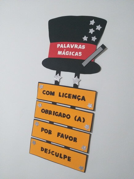 Palavras Mágicas 100cm em Eva para Sala de Aula