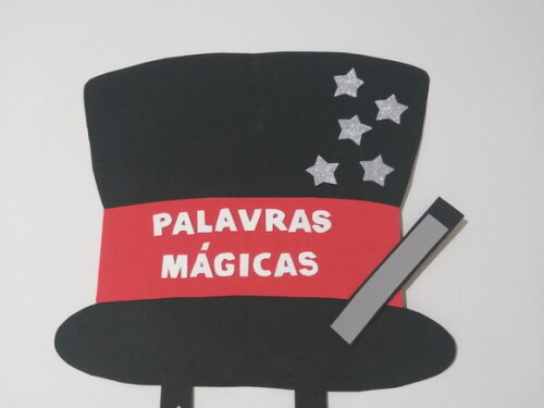 Palavras Mágicas 100cm em Eva para Sala de Aula