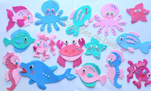 Peixes Fundo do Mar Menina Candy (em Eva) Venda Por Unidade
