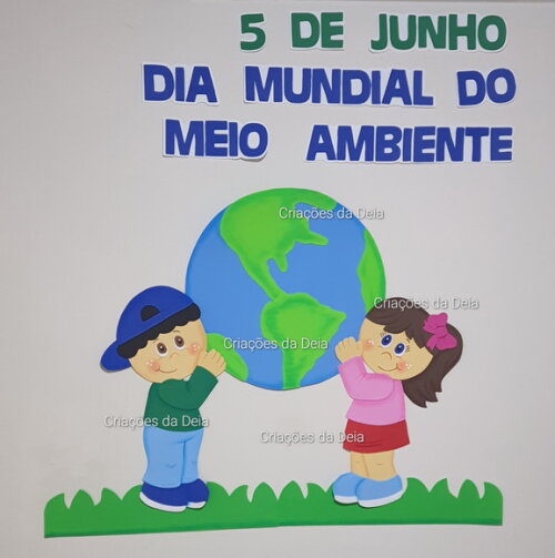 Planeta Terra Dia do Meio Ambiente 110 cm Painel em Eva