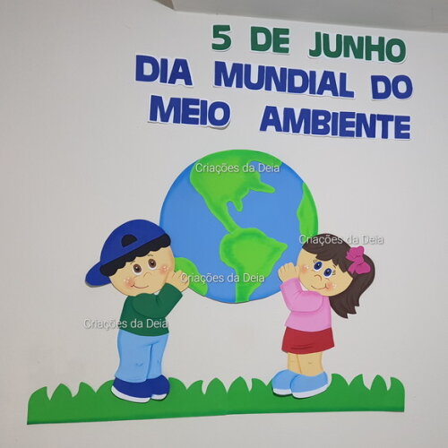 Planeta Terra Dia do Meio Ambiente 110 cm Painel em Eva