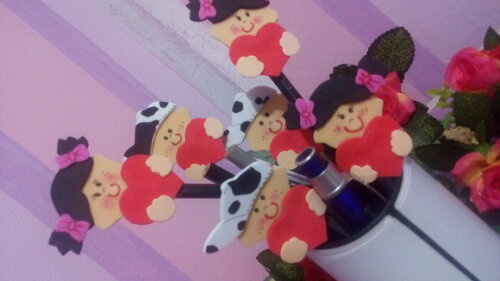 Ponteiras para Canetas em Eva Infantil- Lembrancinha