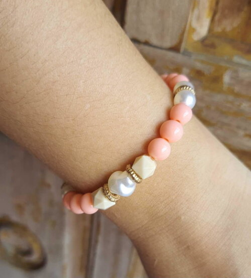Pulseira de Contas Micangas Pulseira Bella Bijuteria