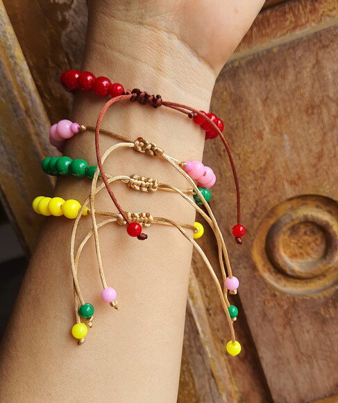 Pulseira de Contas Micangas Pulseira Borboleta Bijuteria