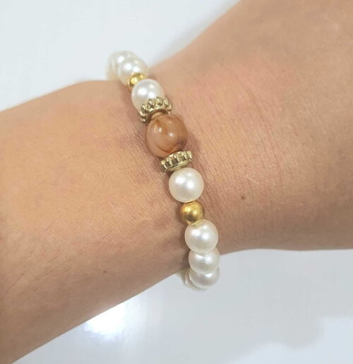 Pulseira de Contas Micangas Pulseira Leveza Bijuteria