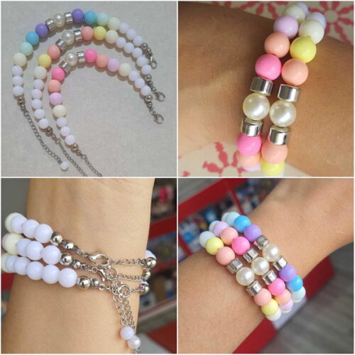 Pulseira de Contas Micangas Pulseira Leveza Bijuteria