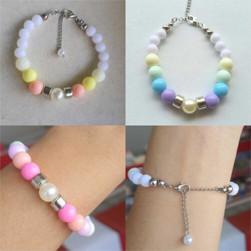 Pulseira de Contas Micangas Pulseira Leveza Bijuteria