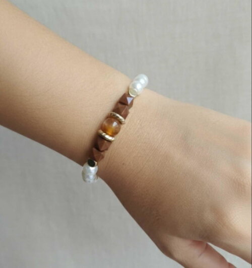 Pulseira de Contas Micangas Pulseira Nostalgia Bijuteria
