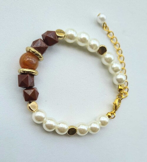 Pulseira de Contas Micangas Pulseira Nostalgia Bijuteria