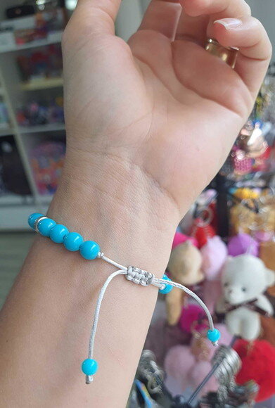 Pulseiras Coloridas Cores com Tons Azul Alegre