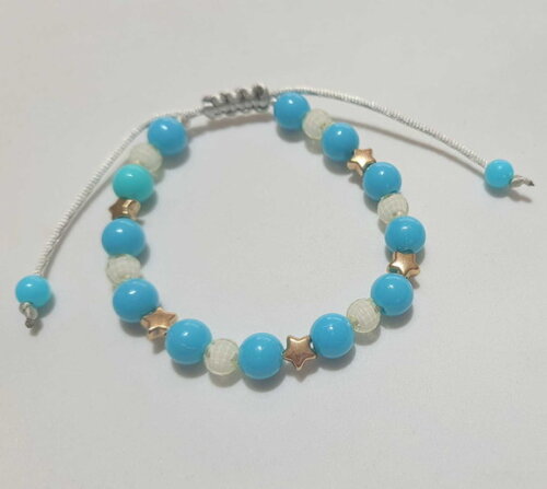 Pulseiras Coloridas Cores com Tons Azuis Candy