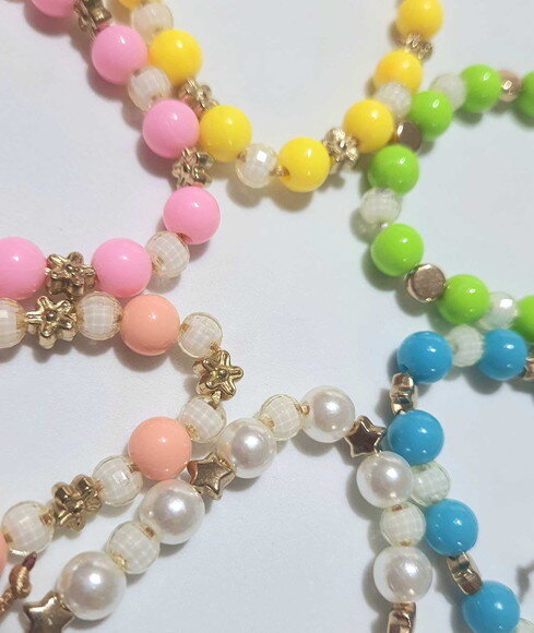 Pulseiras Coloridas Cores com Tons Leves Candy