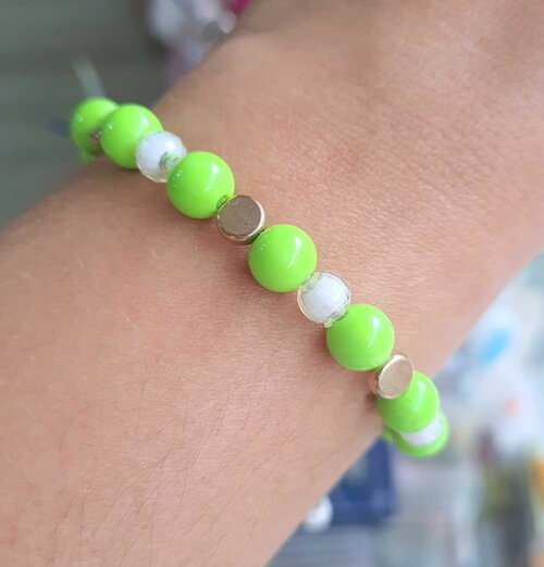 Pulseiras Coloridas Cores com Tons Verdes Candy