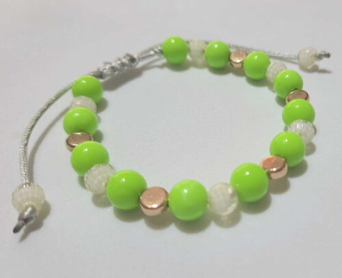 Pulseiras Coloridas Cores com Tons Verdes Candy